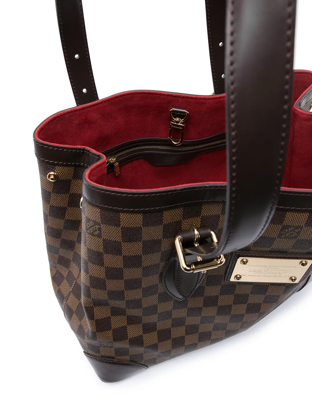 фото Louis vuitton сумка на плечо damier ebène hampstead mm 2009-го года