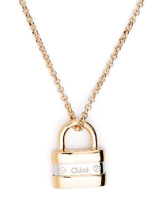 chloe padlock necklace