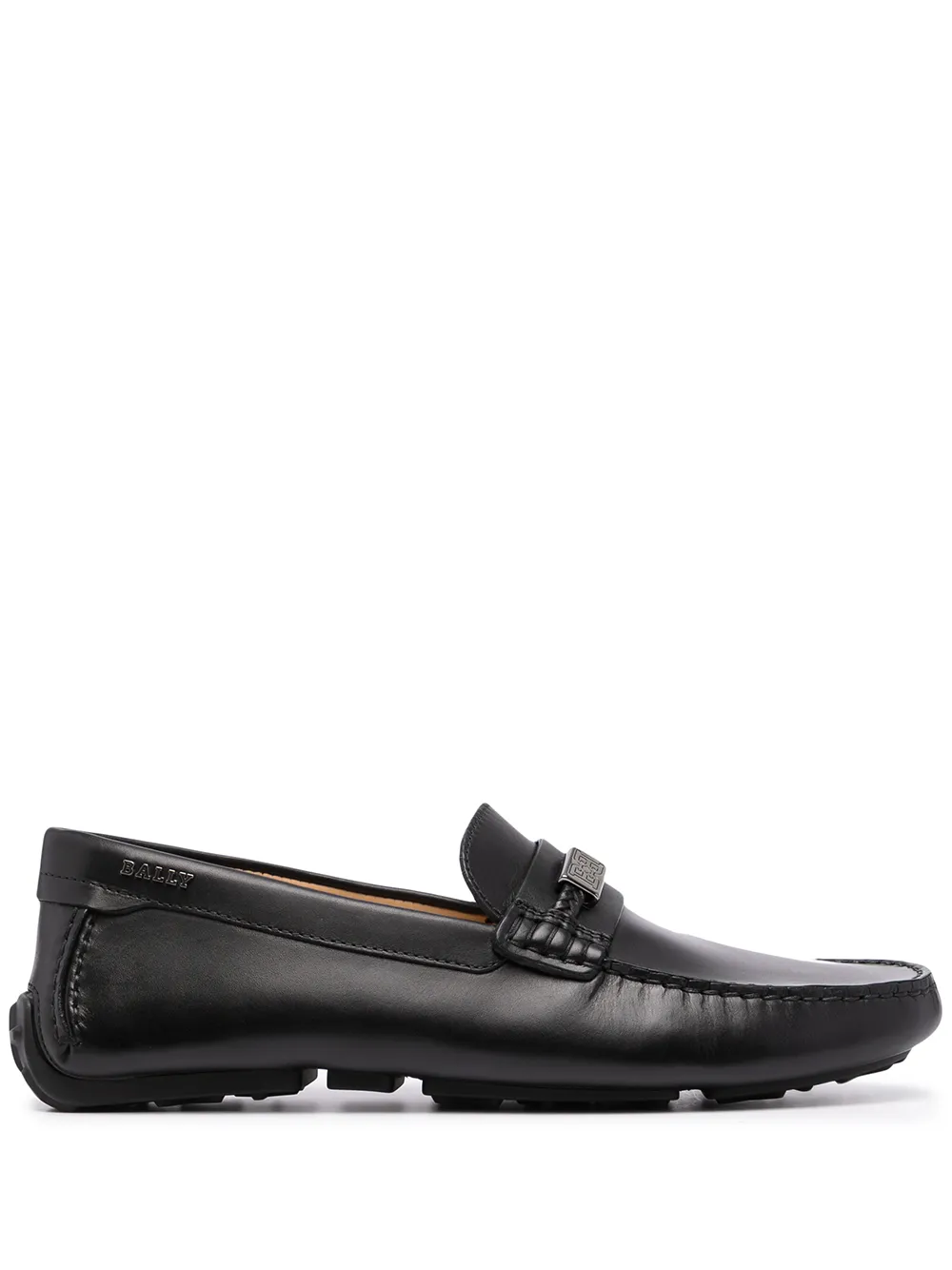 

Bally mocasines con detalle del logo - Negro