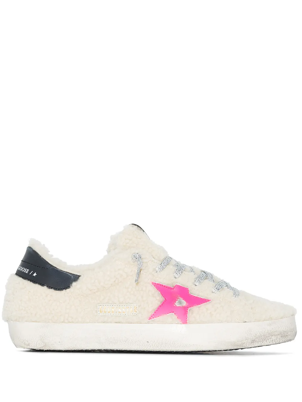 Image 1 of Golden Goose Super-Star shearling low-top sneakers