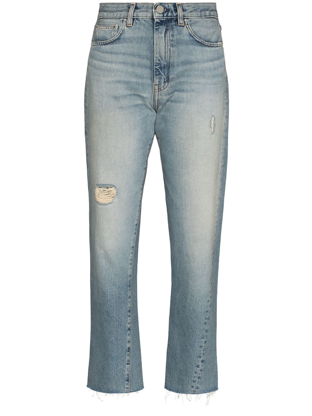 фото Totême укороченные джинсы с прорезями