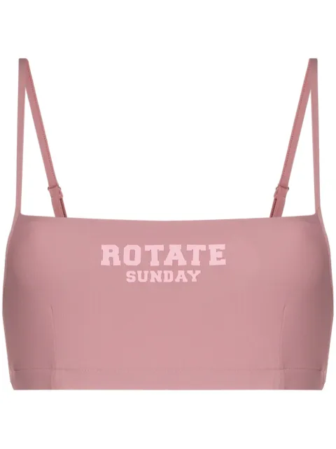 ROTATE BIRGER CHRISTENSEN Sunday Passio logo-print crop top