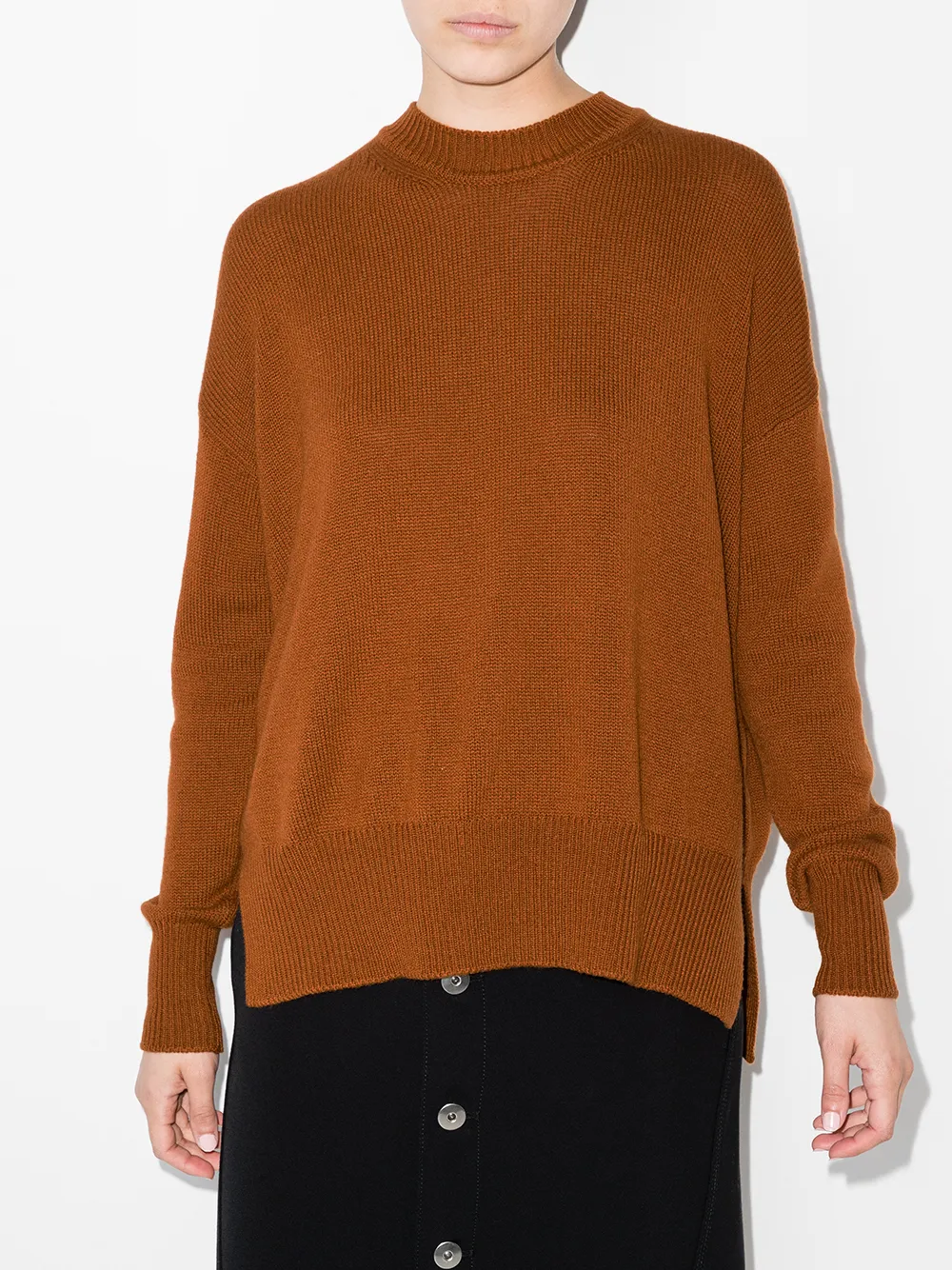Image 2 of Jil Sander crew neck side slits jumper