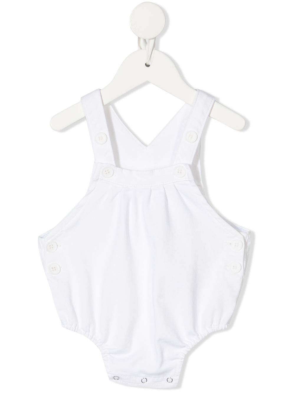 Douuod Babies' Sleeveless Cotton Body In 白色