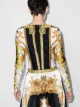 Versace Barocco print scoop neck bodysuit