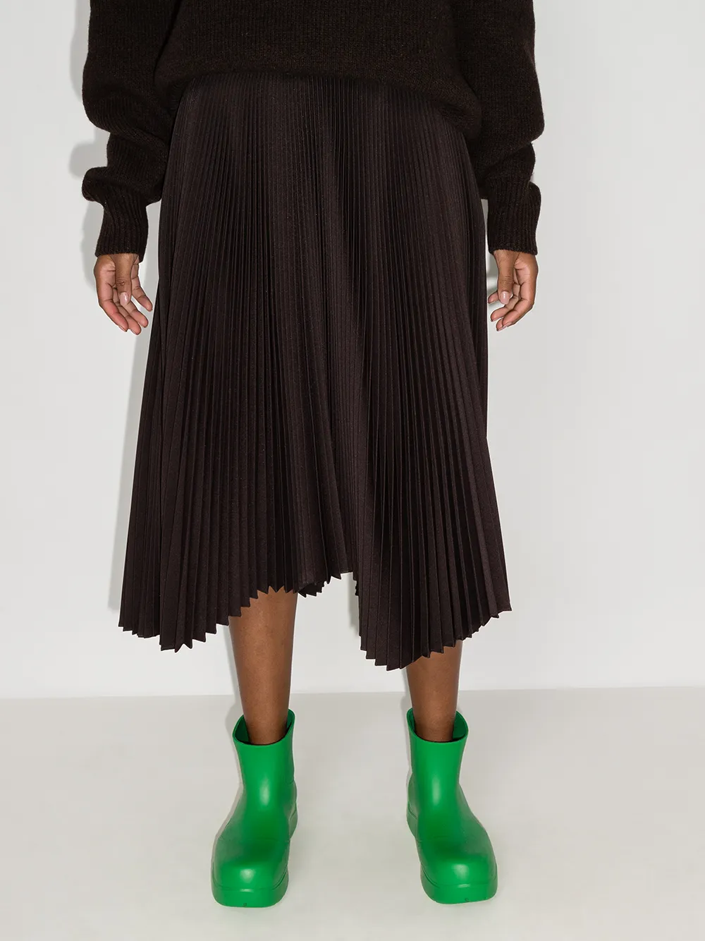 Image 2 of Jil Sander high-rise pleated skirt