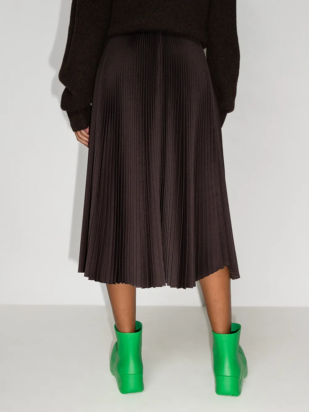 фото Jil sander плиссированная юбка с завышенной талией