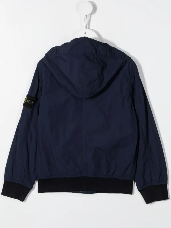 logo patch bomber jacket for kids 
