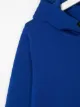 Emporio Armani Kids logo embroidered hem hoodie