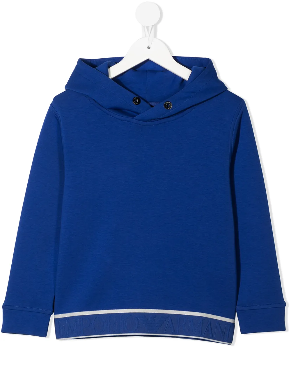 

Emporio Armani Kids hoodie con logo bordado en el dobladillo - Azul