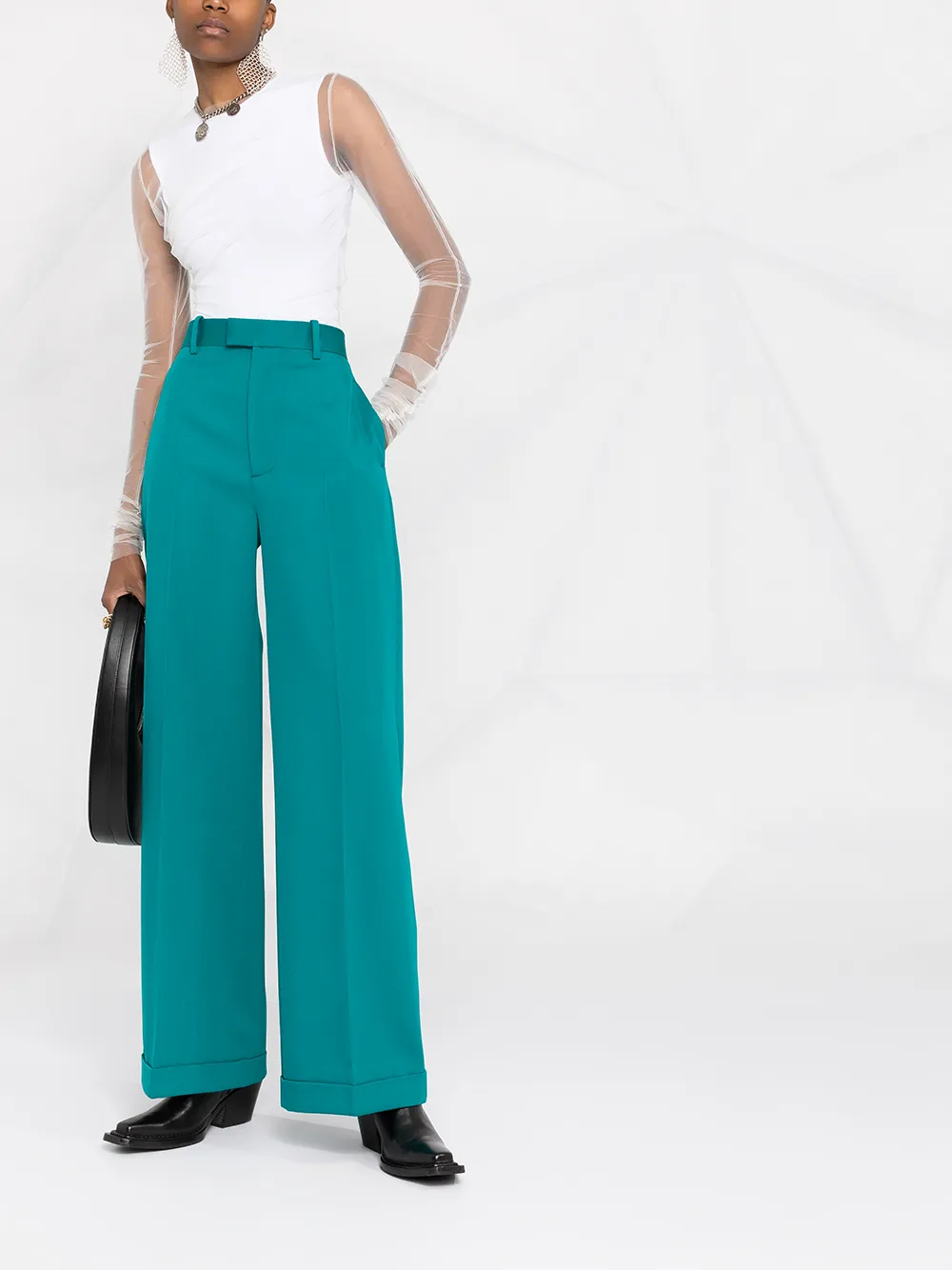 фото Maison margiela прозрачный топ асимметричного кроя