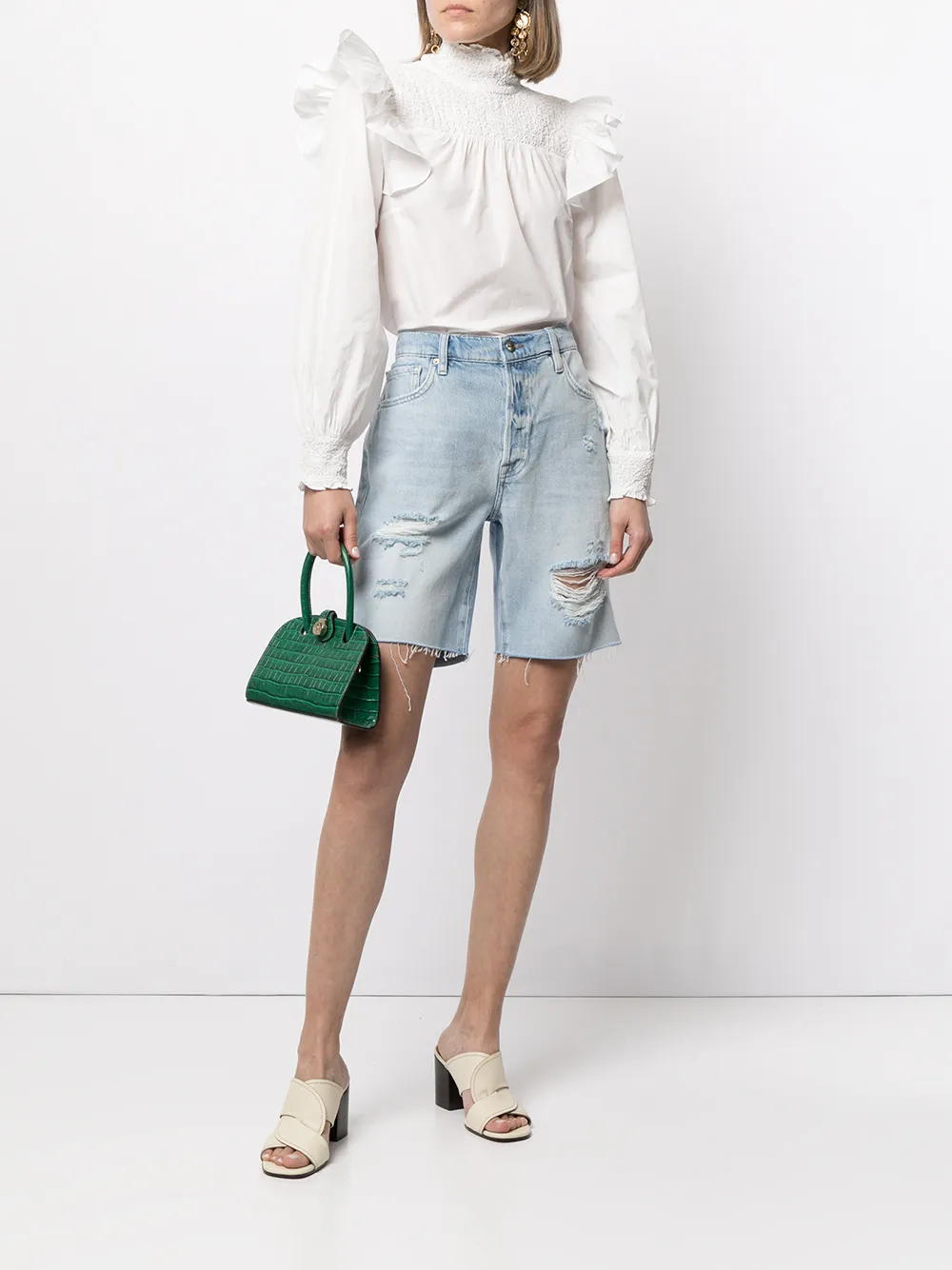 Cinq A Sept Blouse met ruches - Wit
