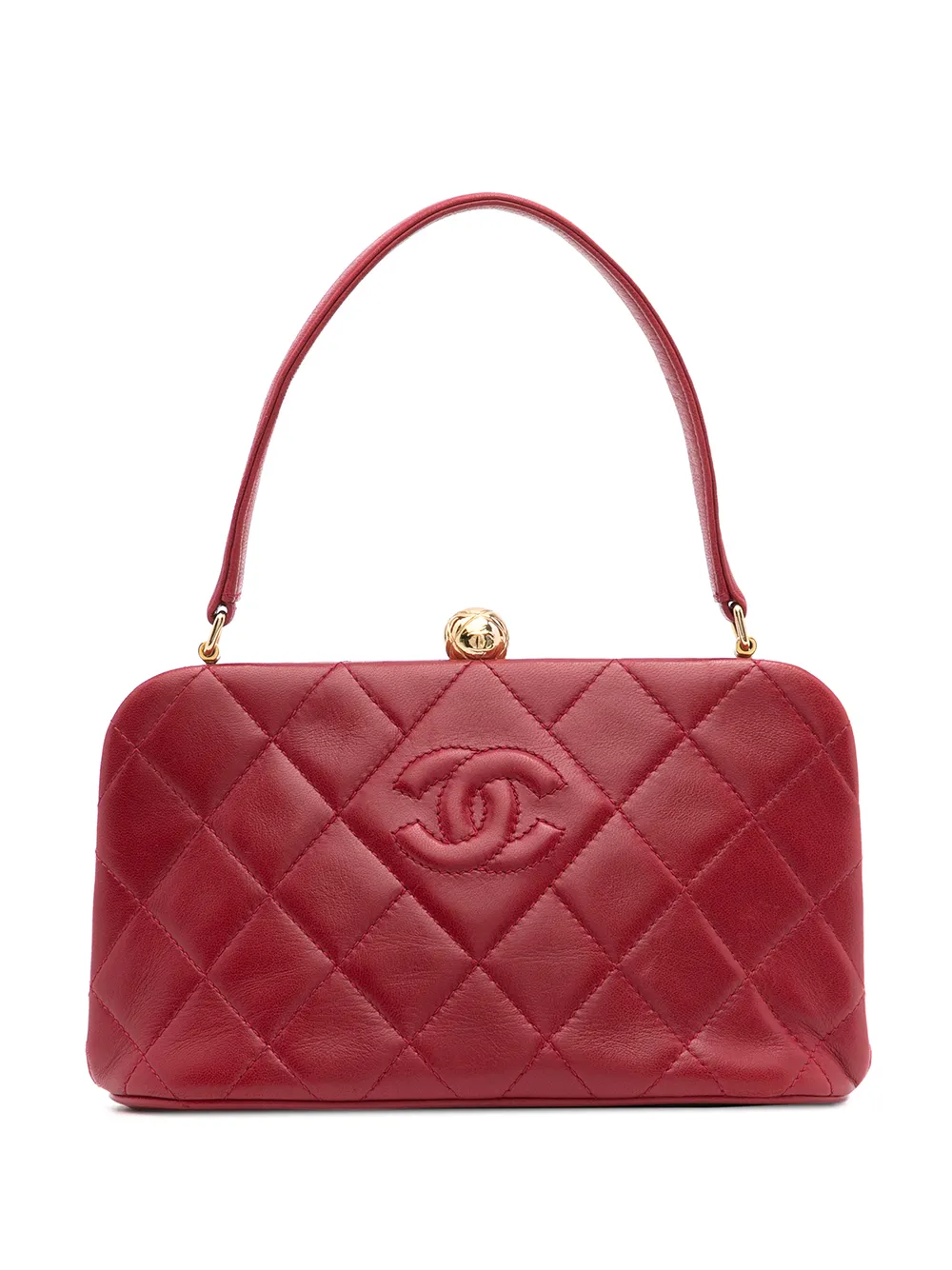 фото Chanel pre-owned стеганая мини-сумка 1995-го года с логотипом cc