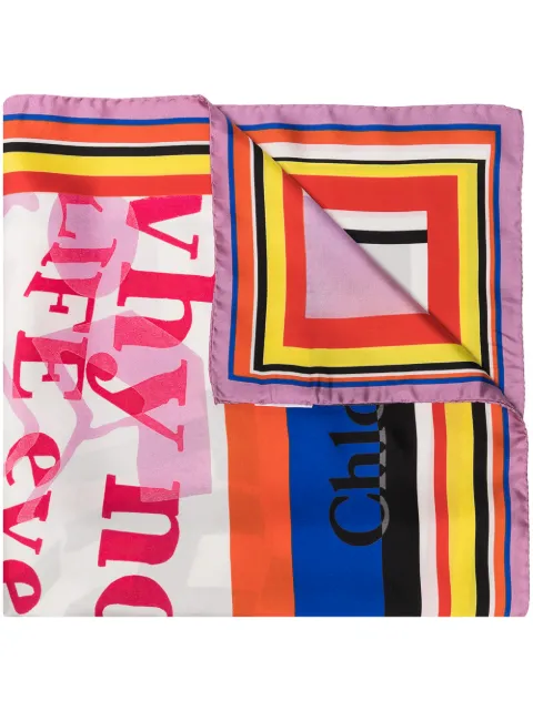 Chloé Corita silk scarf