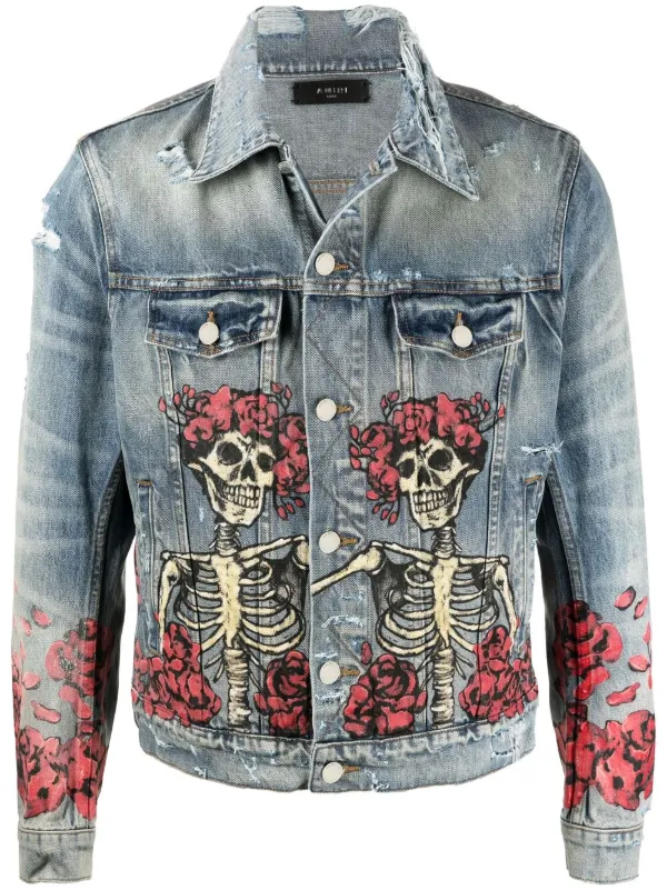 AMIRI Grateful Dead Denim Jacket - Tra 