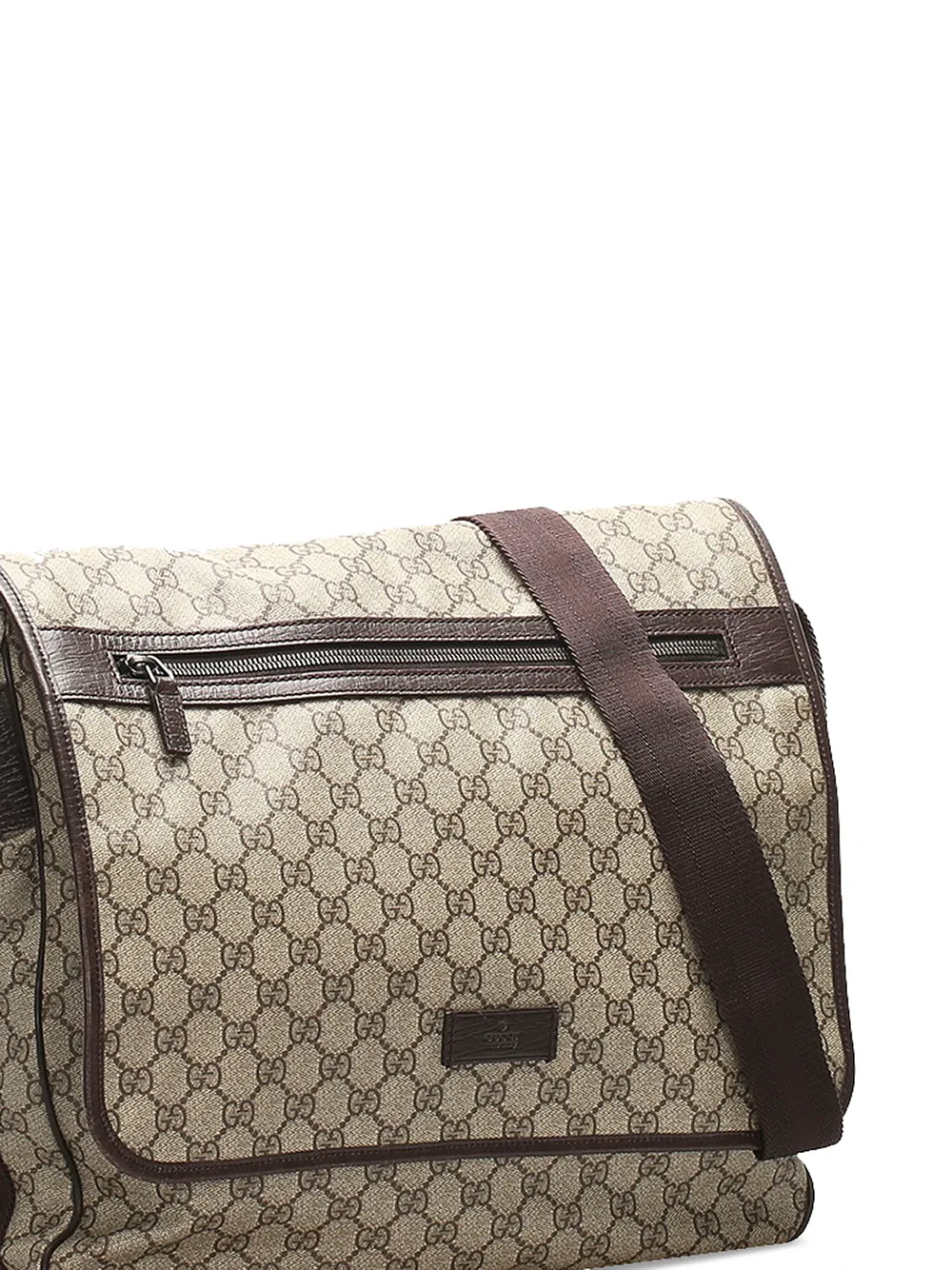 фото Gucci pre-owned сумка через плечо с узором gg supreme