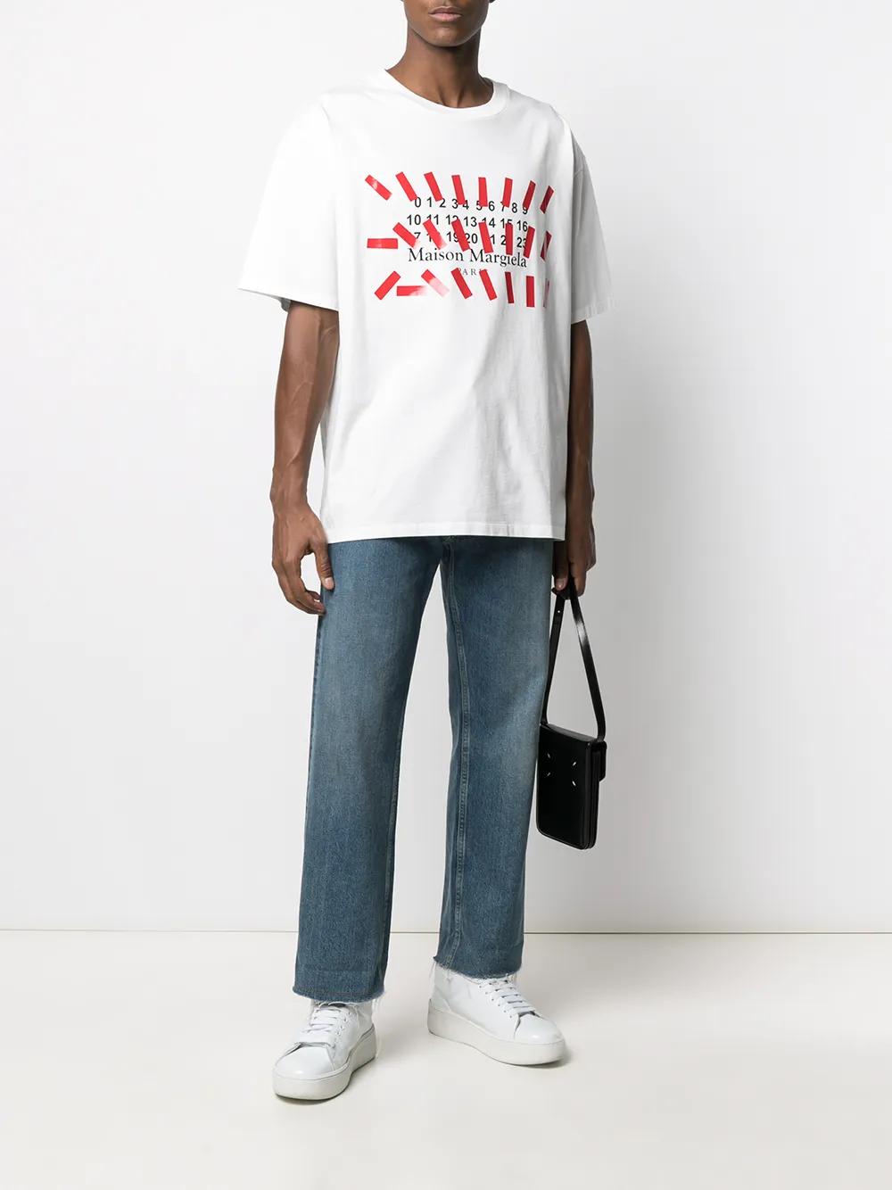 Maison Margiela logo-print Oversized T-shirt - Farfetch