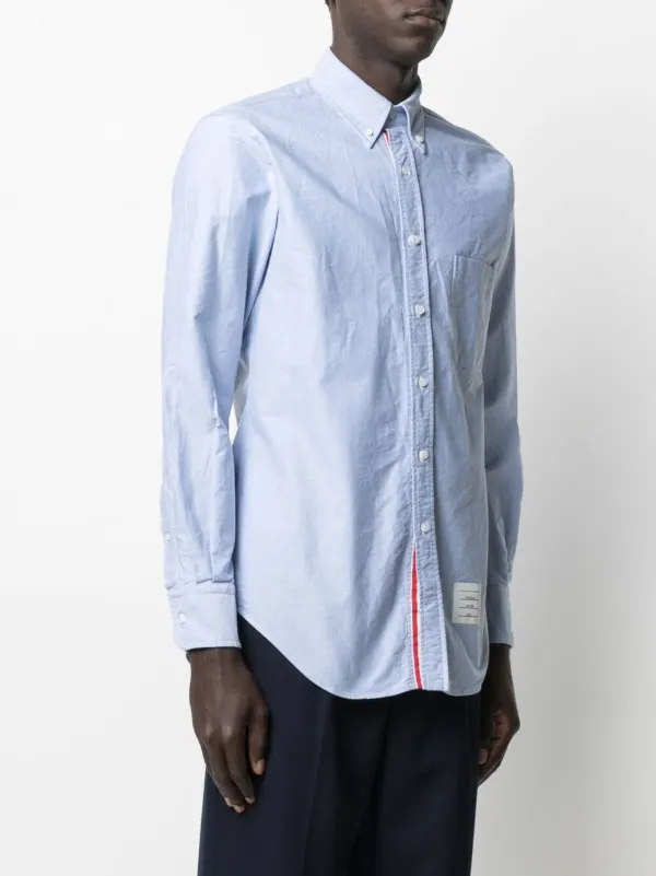 シャツ Thom Browne Shirt with chest pocket Thom Browne chest-pocket Oxford Shirt | Blue | FARFETCH GE