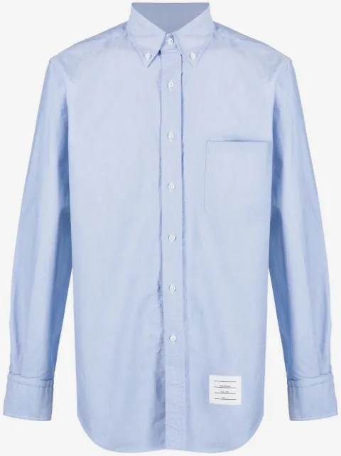 Thom Browne chest-pocket Oxford shirt