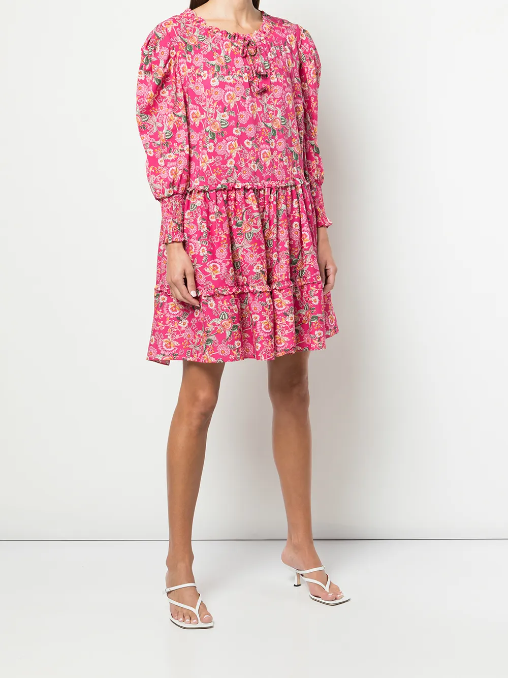 фото Misa los angeles maya floral-print minidress