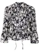 Image 1 of Polo Ralph Lauren floral-print pleated blouse