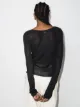 Totême scoop-neck fine-ribbed top