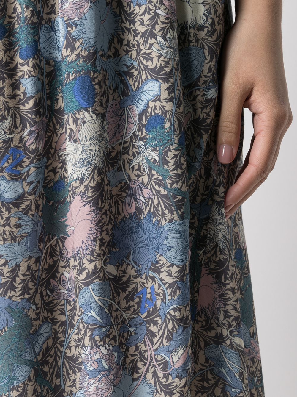 фото Zadig&voltaire юбка миди с цветочным принтом