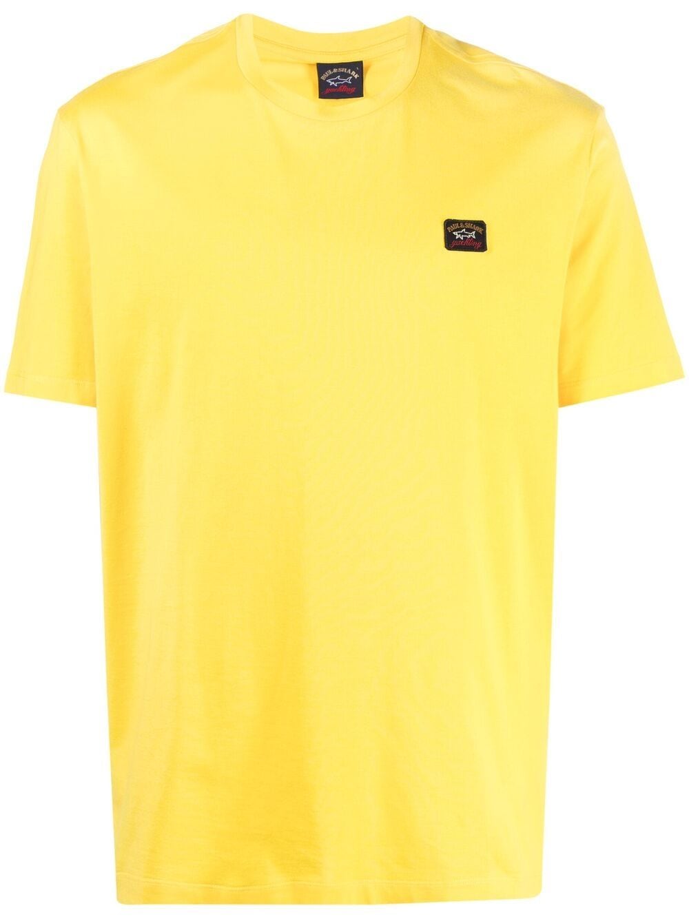 Shop Paul & Shark Logo Patch T-shirt In Yellow