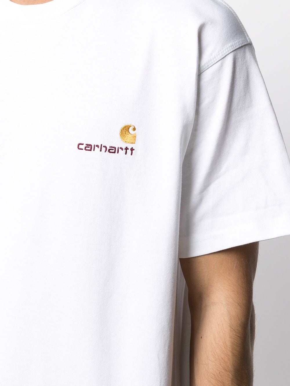 фото Carhartt wip футболка american script с вышитым логотипом