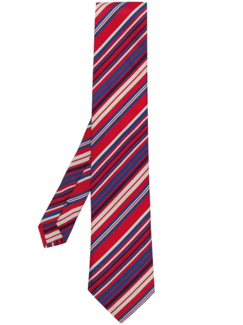 ETRO cravate à rayures diagonales imprimées