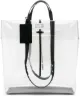 Image 1 of Maison Margiela clear logo foldover tote bag