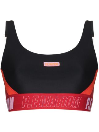 PE NATION Opponent Sports Bra Black