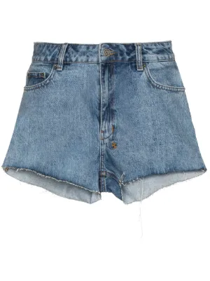 Designer denim shorts womens Clearance