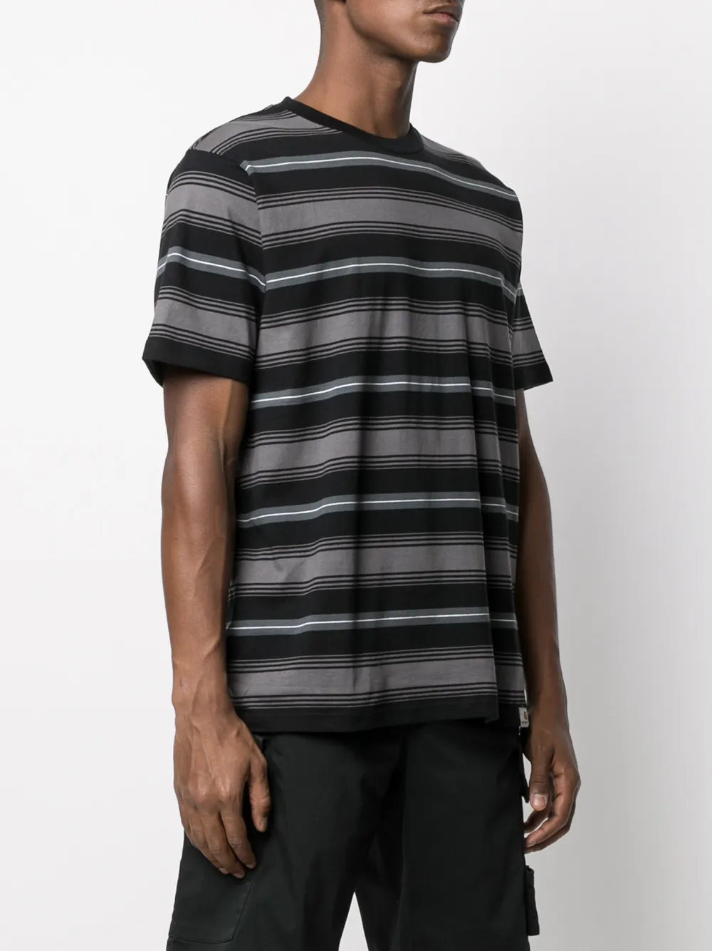 фото Carhartt wip полосатая футболка с круглым вырезом