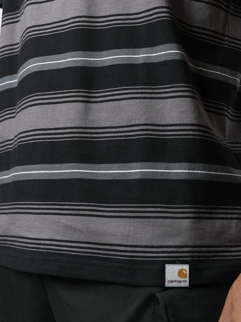 фото Carhartt wip полосатая футболка с круглым вырезом