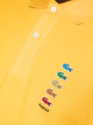 x Polaroid rainbow-logo polo shirt展示图