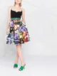 الصورة 2 من Dolce & Gabbana تنورة ميني بكسرات وطبعة مخيوطة