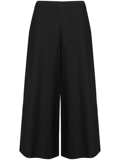 Stefano Mortari Cropped-Hose mit weitem Bein
