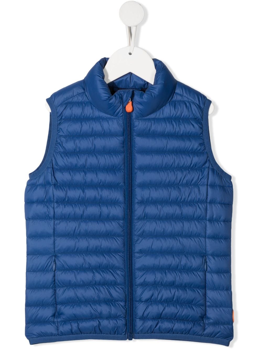 Save The Duck Kids' Giga Quilted Zip-up Gilet In Blue