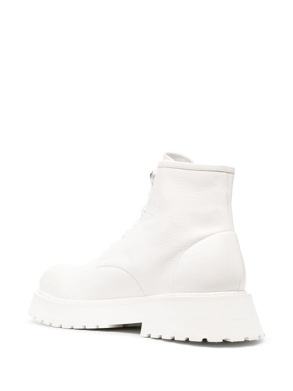 Shop Marsèll Chunky-sole Leather Boots In White