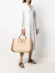 Image 2 of Valentino Garavani Supervee raffia tote bag