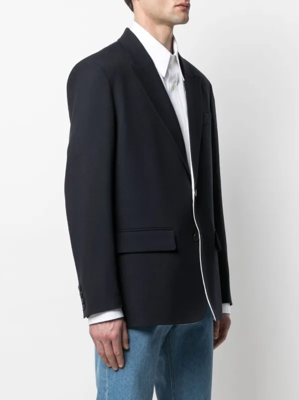 ジャケットその他 VALENTINO Single-breasted jacket Valentino Garavani single-breasted Blazer Jacket | Blue