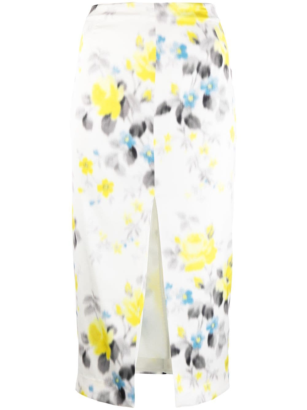 фото Blumarine юбка-карандаш с цветочным принтом