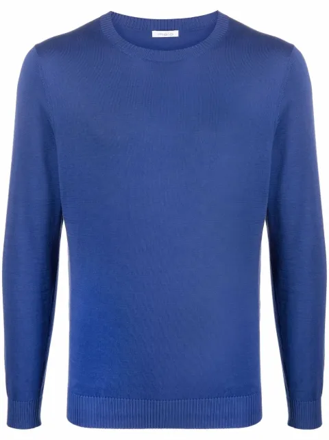 Malo long-sleeve cotton jumper