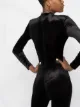 Alchemy fitted velvet jumpsuit