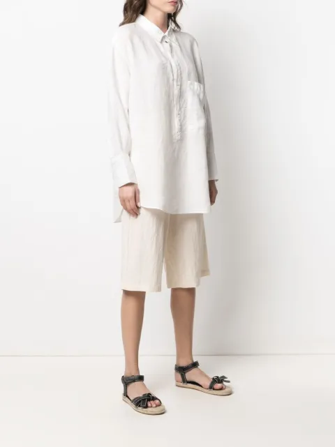 barena slub linen shirt