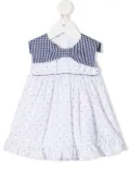 La Stupenderia polka dot-print sleeveless dress - White