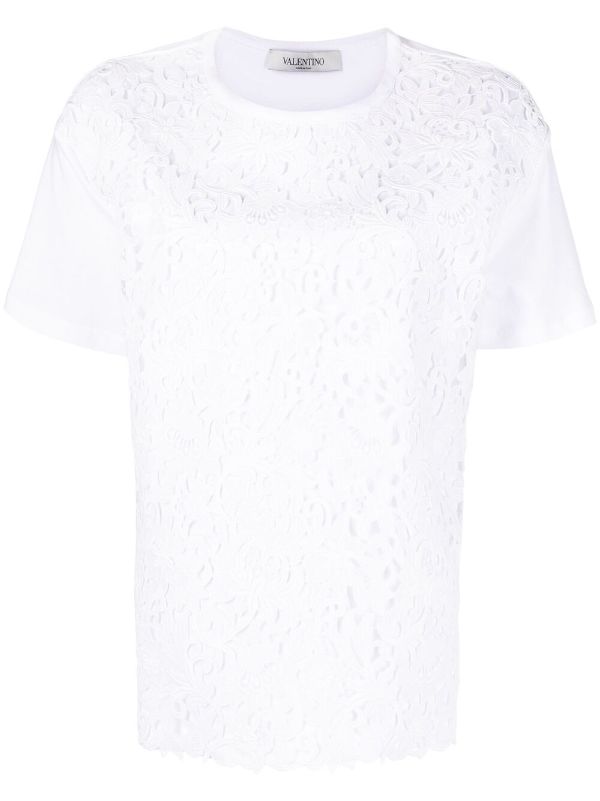 valentino lace t shirt