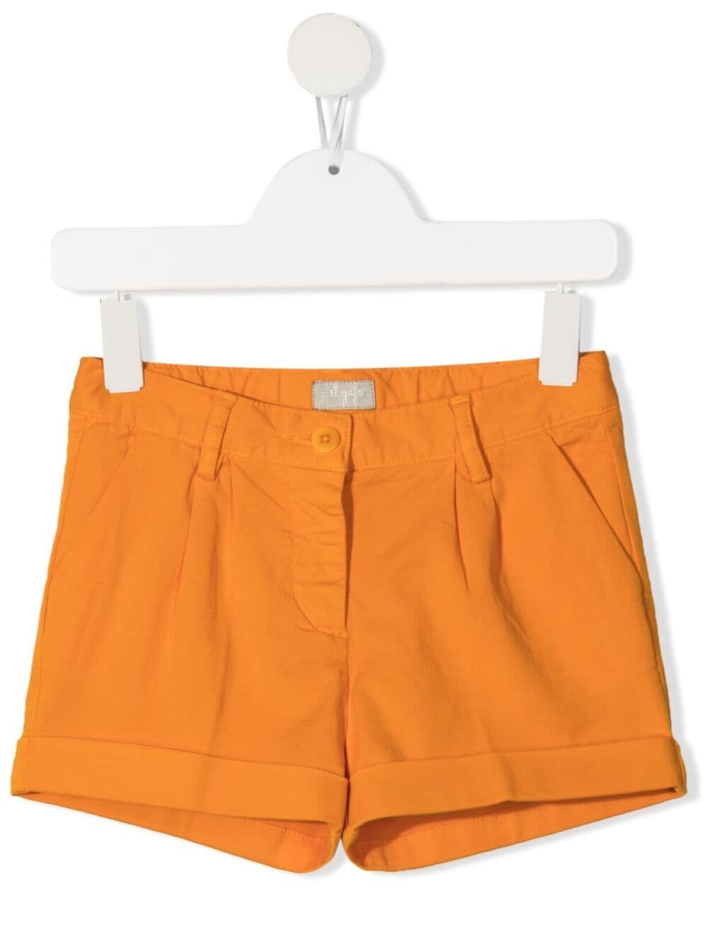 Il Gufo Kids' Classic Denim Shorts In Orange