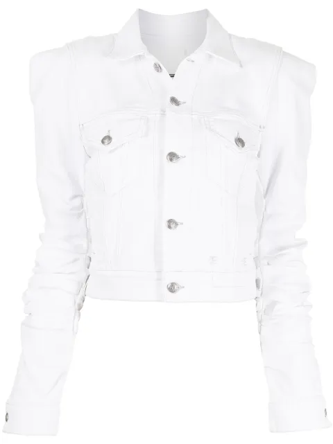 R13 shoulder-pad denim jacket